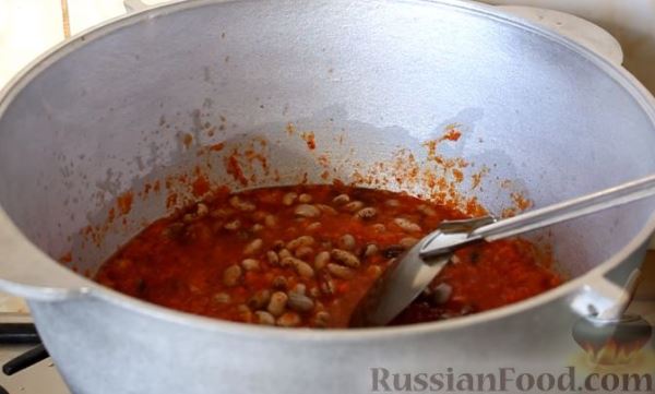 Консервированная фасоль с овощами (на зиму)