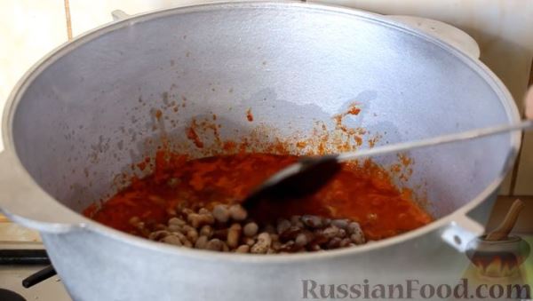 Консервированная фасоль с овощами (на зиму)