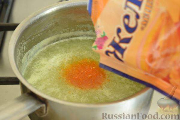 Десерт из дыни с кокосовой стружкой