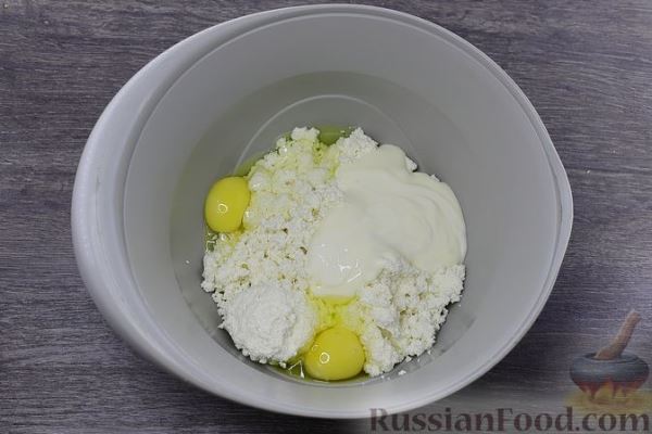 Творожная запеканка с грушами