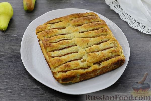 Творожная запеканка с грушами