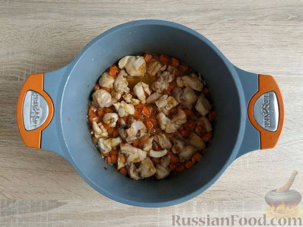 "Ложный плов" из цветной капусты с курицей